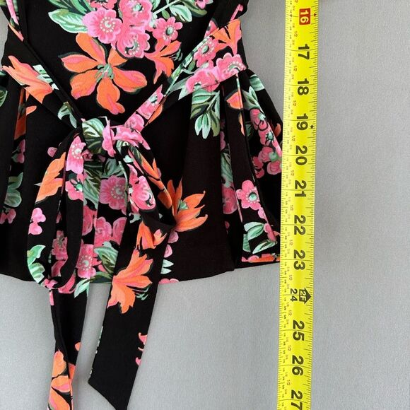 5 for $45 Ann Taylor Wrap Top Blouse Shirt Size SP Floral - Picture 5 of 7